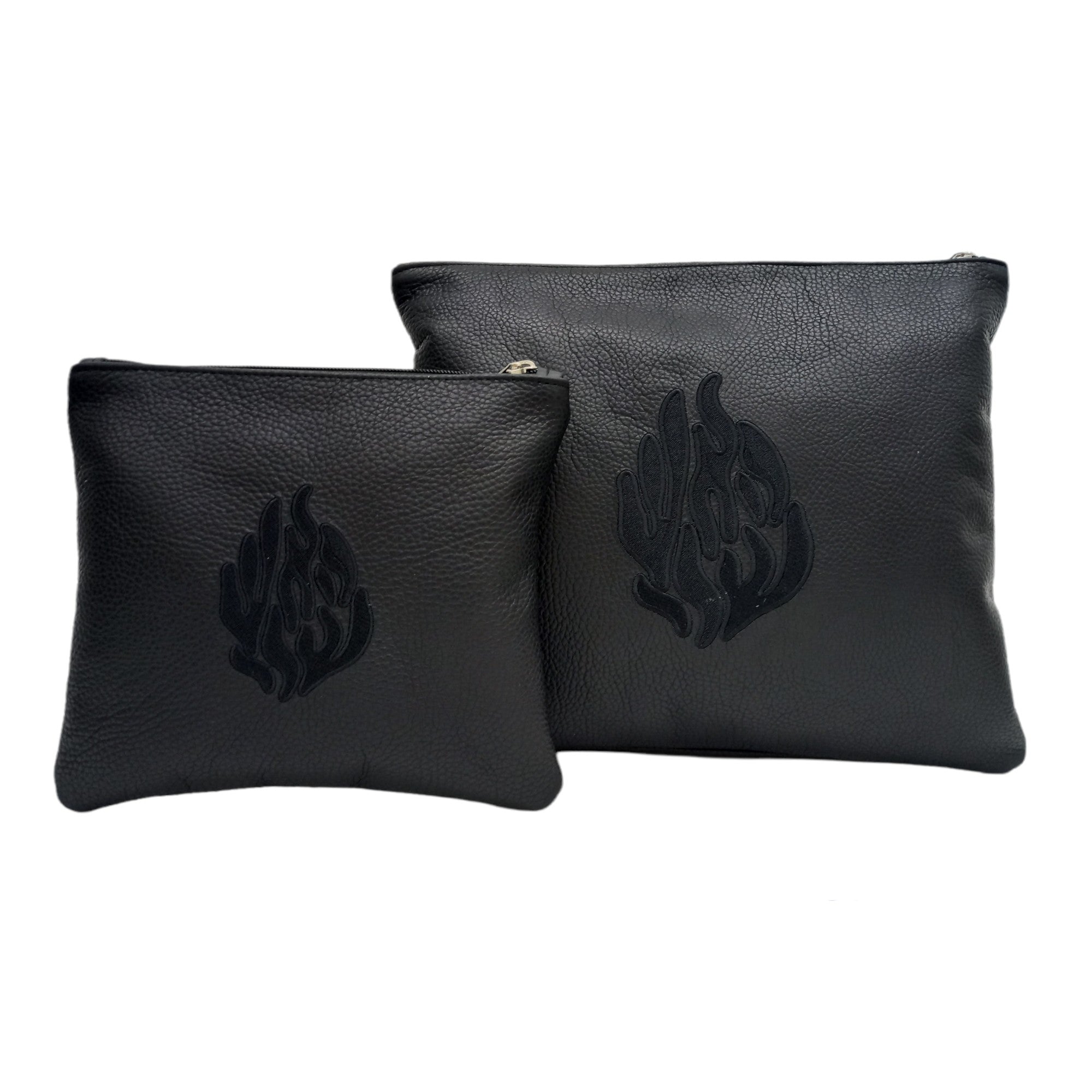 Black Grain with Black Embroidery - A69