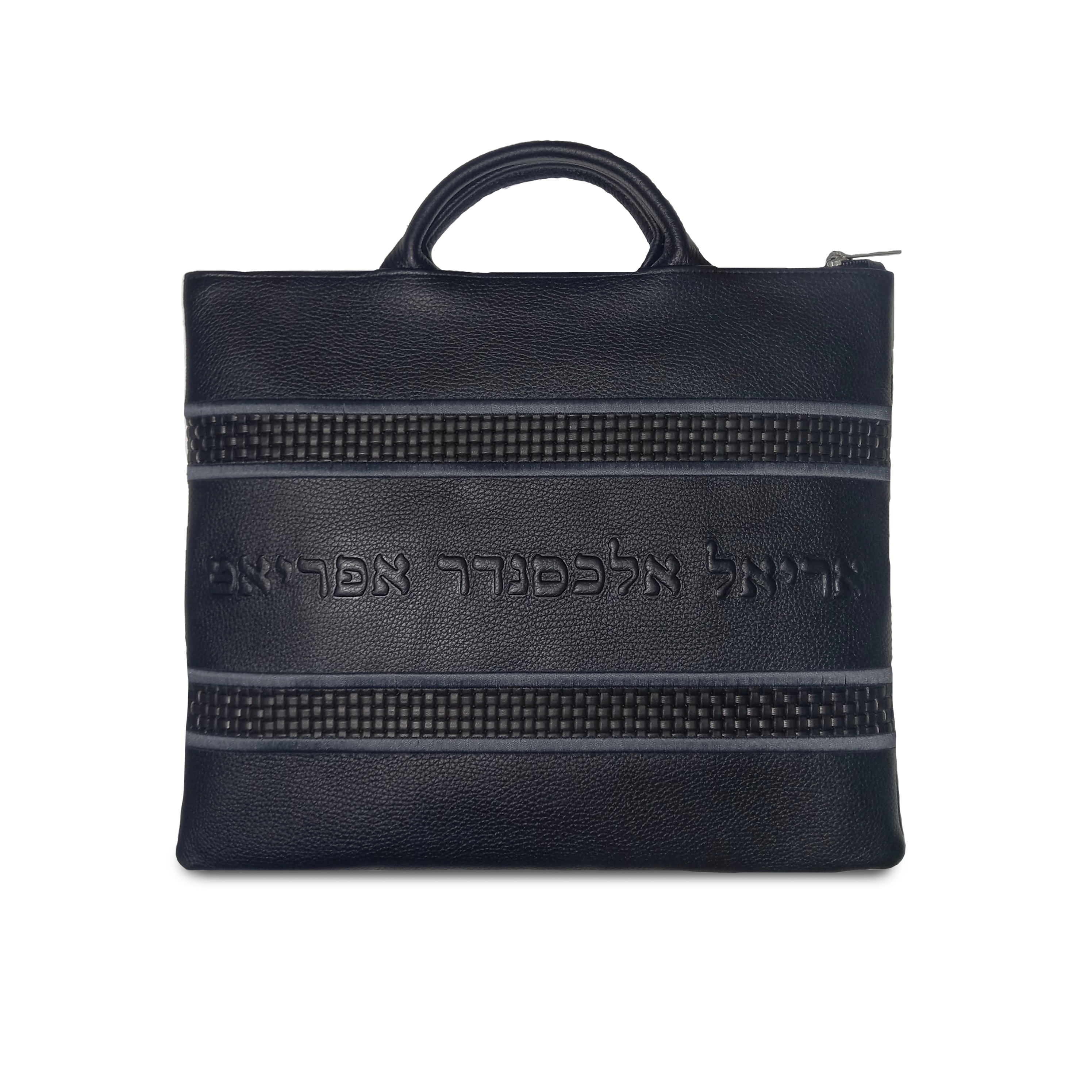 Multi-Textured Navy & Black with Navy Embroidery - C198
