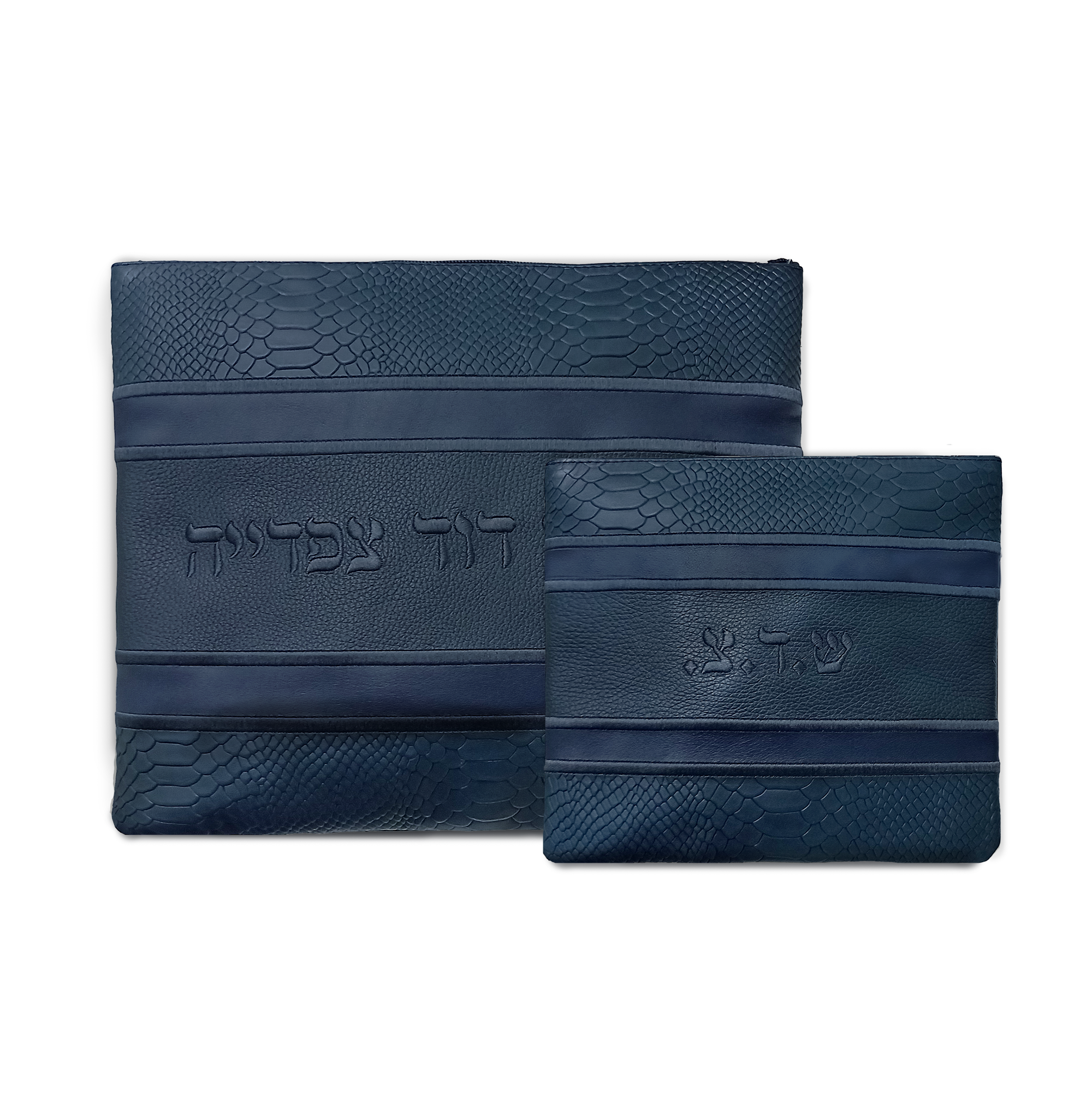 Multi-Textured Navy with Navy Embroidery - C191